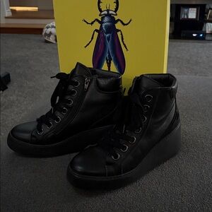 Fly London Women's Black High-Top Sneakers